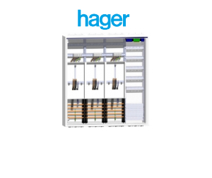 Hager - Zählerschrank für Dreipunktbefestigung