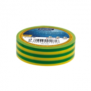 PVC-Isolierband 19mm IT-1/20-Y/GN 20 m Rolle grün gelb