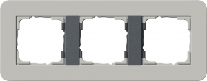 Rahmen 3fach E3 Grau/Anthrazit