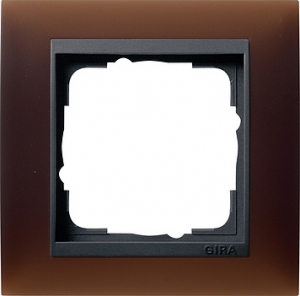 Gira Rahmen 021113 1fach Event dunkelbraun glänzend