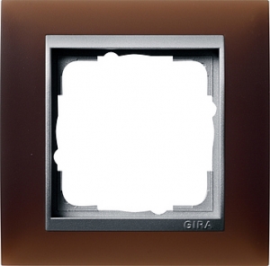Gira Rahmen 021159 1fach Event dunkelbraun glänzend