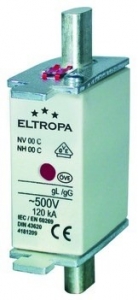 Eltropa NH-Sicherungseinsatz, 63A, NH00 /000 500V, gL/gG