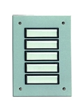 Grothe Aluminium-Etagenplatte ETA 805 EV1 silbereloxiert + Unterputz-Kasten UPK 805
