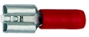 Flachsteckhülse n. DIN 6,3x0,8mm 0,5-1qmm rot VZ isolie.