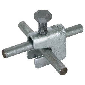Dehn Verbindungsklemme 308025 |Stahl | für Runddraht 6-10mm | Flachleiter 30mm