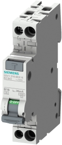 Siemens FI/LS kompakt 1P+N 6kA Typ A 30mA B16 5SV1316-6KK16