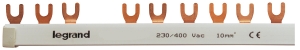 Legrand Gabelkammschiene, 3-polig für FI- mit LS-Schalter, 12 TE, 10 mm² 004980