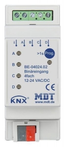MDT Binäreingang 4-fach 24VAC/DC BE-04024.02