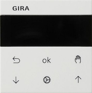 GIRA Jalousie- und Schaltuhr 536627 Display System 55 reinweiss