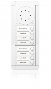 Komplettset Weiße Portier Modul-Türstation mit Wohntelefon für 8 Teilnehmer