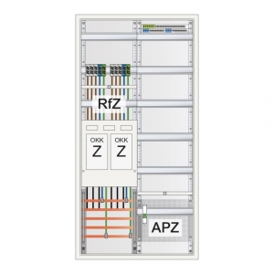 ABN Stromzählerschrank 2 eHZ Zählerplätze| S27EA120 | Verteilerfeld mit APZ | 1100mm