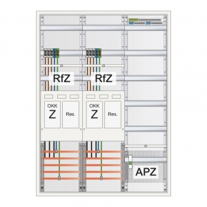 ABN Stromzählerschrank 2 eHZ Zählerplätzen | S37EA322 | Verteilerfeld mit APZ | 1100mm