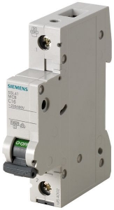 Siemens Leitungsschutzschalter 5SL4106-6 230/400V 1polig B6A