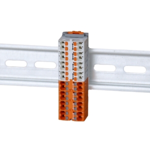 Phoenix Verteilerblock für Loxone 24v DC 16x 0,14 - 1,5mm² orange-weiss