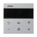 GIRA System 3000 Raumtemperaturregler Display alu lackiert 539326