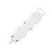 ORNO Steckdosenleiste 3-fach, Verlägerungskabel, 5 Meter, weiß, Mehrfachsteckdose