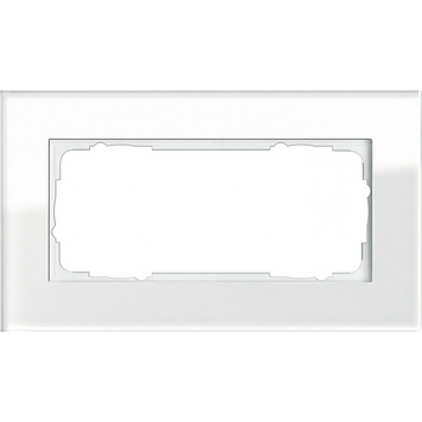 Gira Rahmen 100212 2fach Esprit Glas weiß