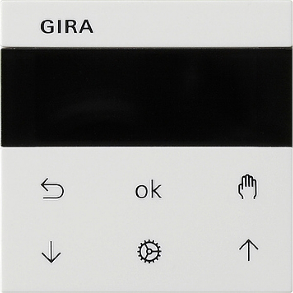 Gira Jalousie- und Schaltuhr 536603 Display System 55 reinweiss