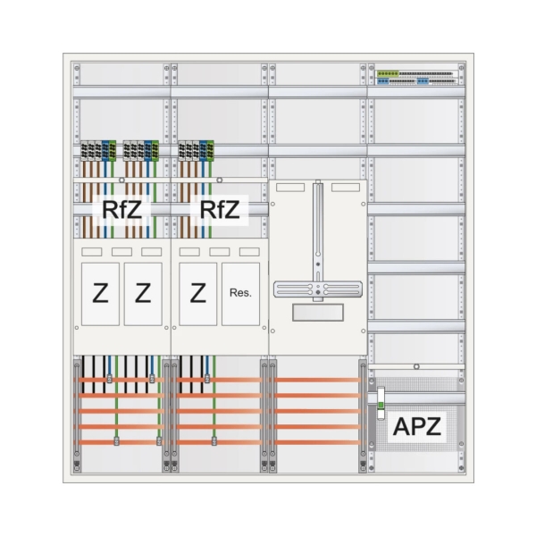  ABN Stromzählerschrank 3 eHZ Zählerplätze | TSG | Verteilerfeld mit APZ 