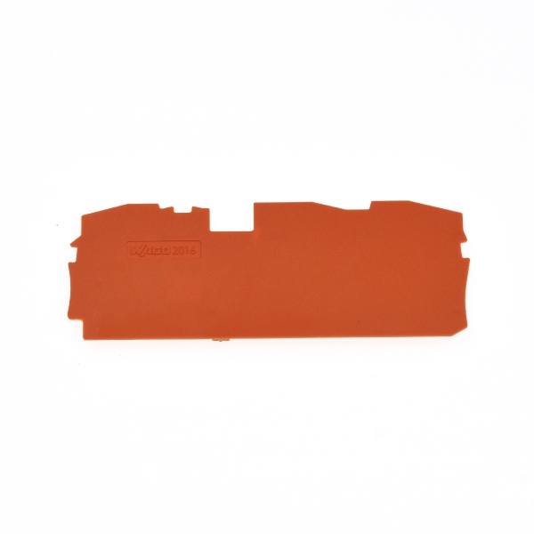 WAGO 2016-1392 Abschluss - und Zwischenplatte 1mm orange