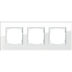 Gira Rahmen 021312 3fach Esprit Glas weiß