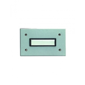 Grothe Aluminium-Etagenplatte ETA 801 EV1 silbereloxiert + Unterputz-Kasten UPK 801
