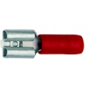 Flachsteckhülse n. DIN 6,3x0,8mm 0,5-1qmm rot VZ isolie.
