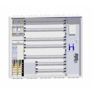 Hager Zählerschrank 1 eHZ-Zähler mit 228TE Verteilung mit APZ und Multimedia