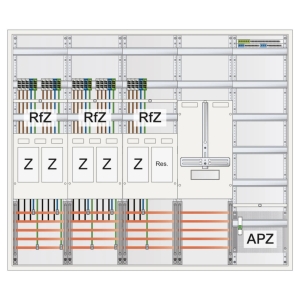  ABN Zählerschrank 5 eHZ Zähler + Tarifsteuergerätefeld + Verteilerfeld mit APZ