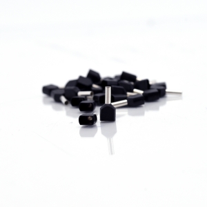 Klauke Doppel-Aderendhülsen 2x1,5mm² 8mm 100 Stück schwarz isoliert