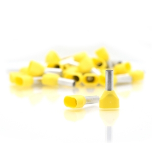 Klauke Doppel-Aderendhülsen 2x6mm² 14mm 100 Stück gelb isoliert 87514