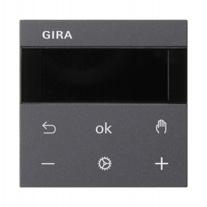 GIRA System 3000 Raumtemperaturregler Display Anthrazit 539328