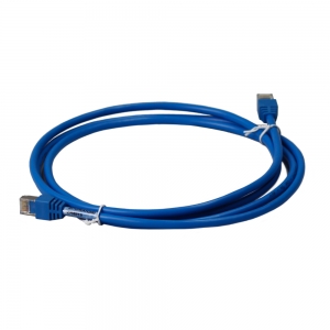 Hager Patch-Kabel ZZ45WAN200 2xRJ45 Stecker blau 2m