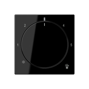 Jung Abdeckung für Thermostat schwarz A1749BFSW