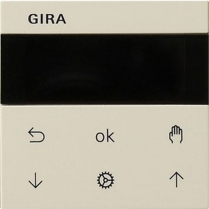 GIRA Jalousie- und Schaltuhr 536601 Display System 55 cremeweiss