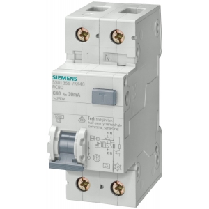 Siemens FI/LS-Schalter 1P+N B10A 30mA 5SU1356-6KK10